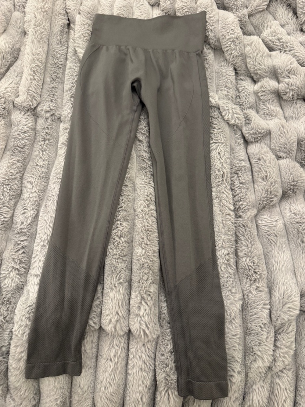 High Waist Seamless Gray Leggings